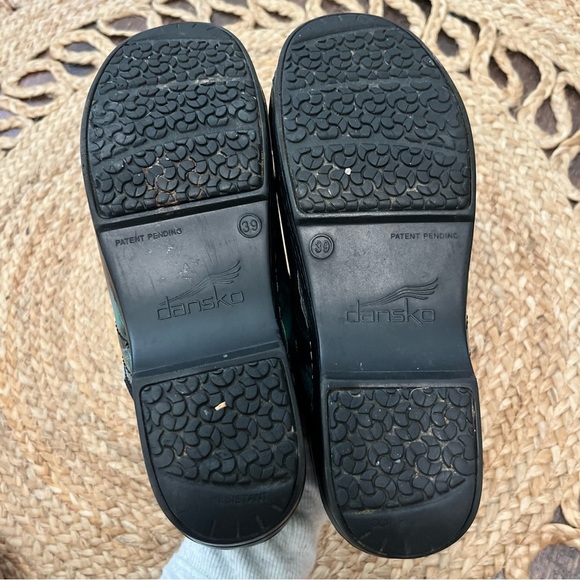 Dansko Womans Size 39 Colorful Comfort Slip On Nursing Shoes Mary Jane Clogs - Picture 5 of 5